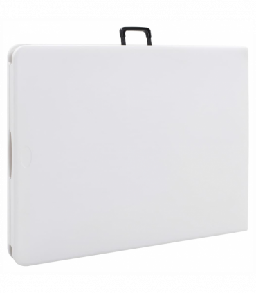 Folding Garden Table White 180x72x72 cm HDPE