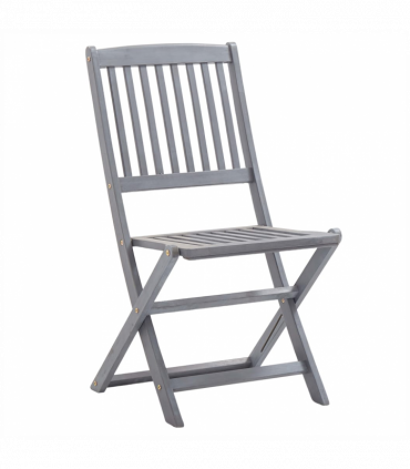 Folding Outdoor Chairs 4 pcs Solid Acacia Wood