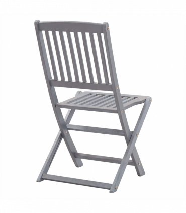 Folding Outdoor Chairs 4 pcs Solid Acacia Wood