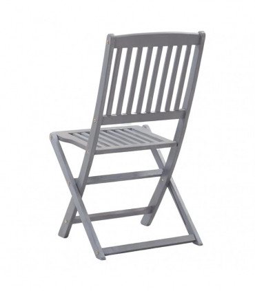 vidaXL Folding Outdoor Chairs 8 pcs Solid Acacia Wood