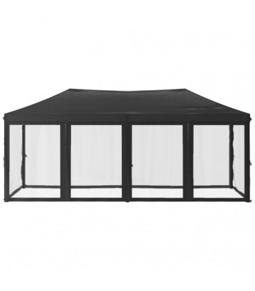 Folding Party Tent with Sidewalls Anthracite 3x6 m