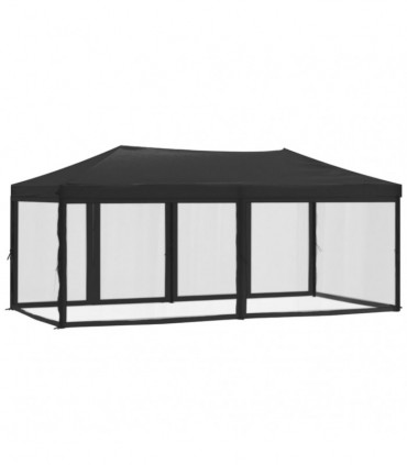 Folding Party Tent with Sidewalls Anthracite 3x6 m