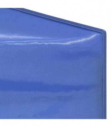 Folding Party Tent with Sidewalls Blue 3x3 m