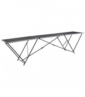 Folding Pasting Table MDF and Aluminium 300x60x78 cm