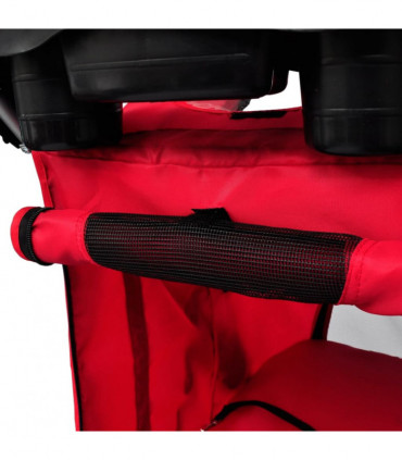 Folding Pet Stroller Dog/Cat Travel Carrier Red