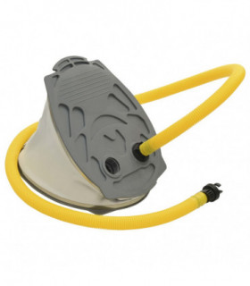 Foot Pump 21x29.5 cm PP and PE Grey and Yellow