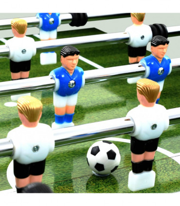 Football Table Steel 60 kg 140x74.5x87.5 cm White