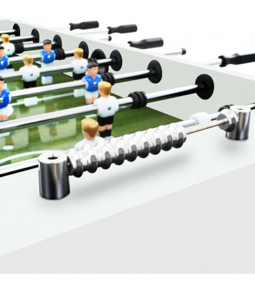 Football Table Steel 60 kg 140x74.5x87.5 cm White