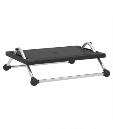 Footrest Black 45x40x13.5 cm