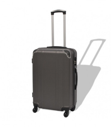Four Piece Hardcase Trolley Set Anthracite