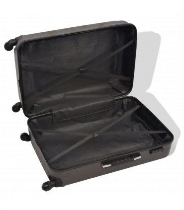 Four Piece Hardcase Trolley Set Anthracite