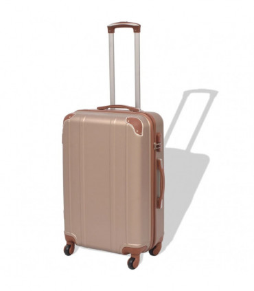 Four Piece Hardcase Trolley Set Champagne