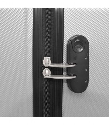 Four Piece Hardcase Trolley Set Silver