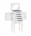 Free Standing Jewelery Cabinet White