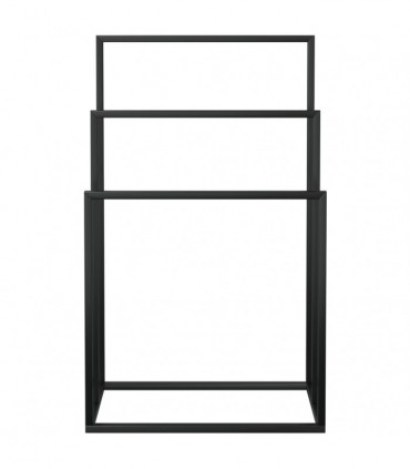 Freestanding Towel Rack Black 48x24x79 cm Iron
