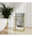 Freestanding Towel Rack Gold 48x24x78.5 cm Iron