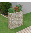 Gabion Raised Bed Galvanised Iron 120x50x100 cm