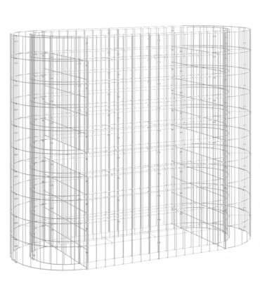 Gabion Raised Bed Galvanised Iron 120x50x100 cm