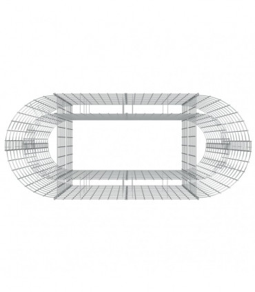 Gabion Raised Bed Galvanised Iron 120x50x100 cm