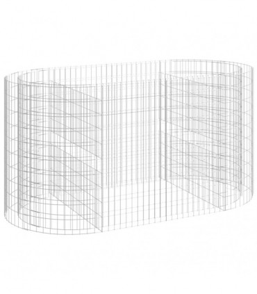 Gabion Raised Bed Galvanised Iron 200x100x100 cm