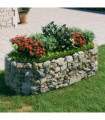 Gabion Raised Bed Galvanised Iron 200x100x50 cm