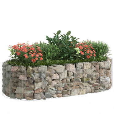 Gabion Raised Bed Galvanised Iron 200x100x50 cm