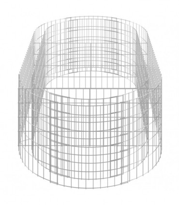 Gabion Raised Bed Galvanised Iron 200x100x50 cm