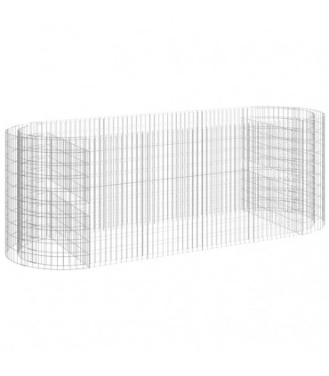 Gabion Raised Bed Galvanised Iron 300x100x100 cm