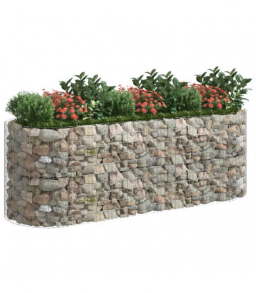Gabion Raised Bed Galvanised Iron 300x100x100 cm