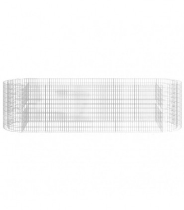 Gabion Raised Bed Galvanised Iron 400x100x100 cm