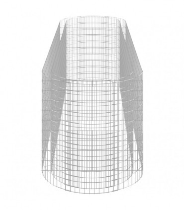 Gabion Raised Bed Galvanised Iron 400x100x100 cm