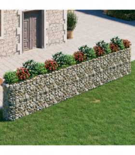Gabion Raised Bed Galvanised Iron 540x50x100 cm