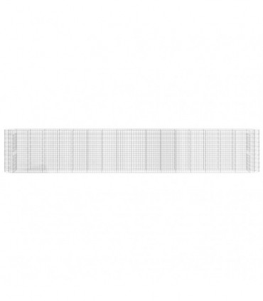 Gabion Raised Bed Galvanised Iron 610x50x100 cm