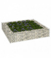Gabion Raised Bed Galvanised Steel 100x100x20 cm