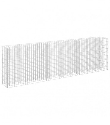 Gabion Raised Bed Galvanised Steel 270x30x90 cm