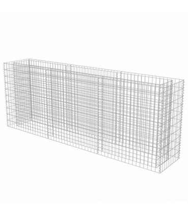 Gabion Raised Bed Galvanised Steel 270x50x100 cm