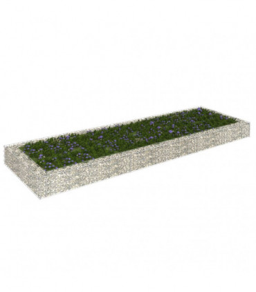 Gabion Raised Bed Galvanised Steel 300x100x20 cm