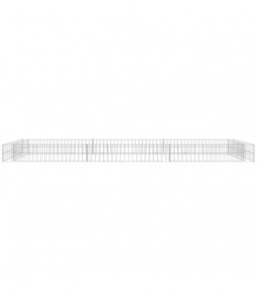 Gabion Raised Bed Galvanised Steel 300x100x20 cm