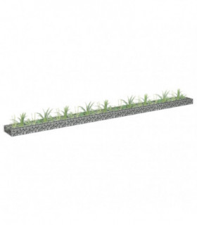 Gabion Raised Bed Galvanised Steel 360x30x10 cm