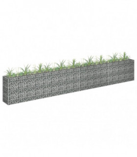 Gabion Raised Bed Galvanised Steel 360x30x60 cm