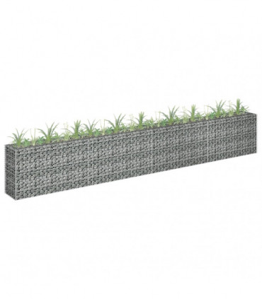 Gabion Raised Bed Galvanised Steel 360x30x60 cm