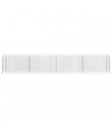 Gabion Raised Bed Galvanised Steel 360x30x60 cm