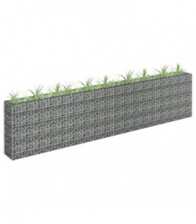 Gabion Raised Bed Galvanised Steel 360x30x90 cm