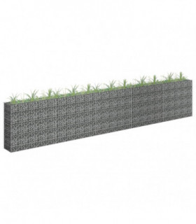 Gabion Raised Bed Galvanised Steel 450x30x90 cm