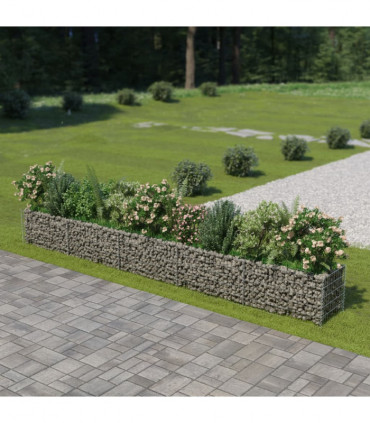 Gabion Raised Bed Galvanised Steel 450x50x50 cm