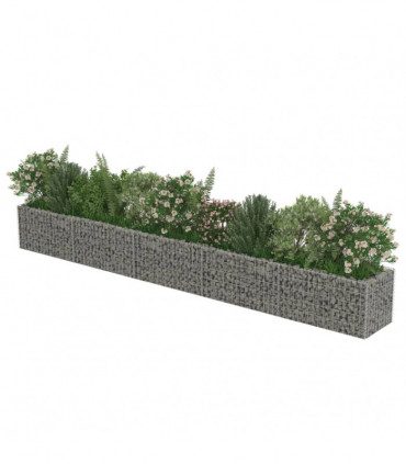 Gabion Raised Bed Galvanised Steel 450x50x50 cm