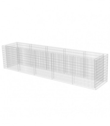 Gabion Raised Bed Galvanised Steel 450x90x100 cm