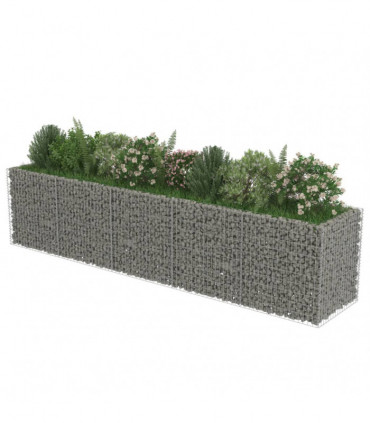 Gabion Raised Bed Galvanised Steel 450x90x100 cm