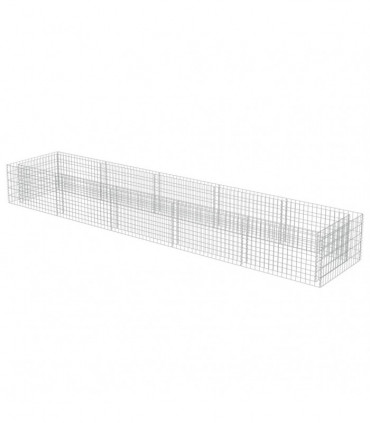 Gabion Raised Bed Galvanised Steel 450x90x50 cm