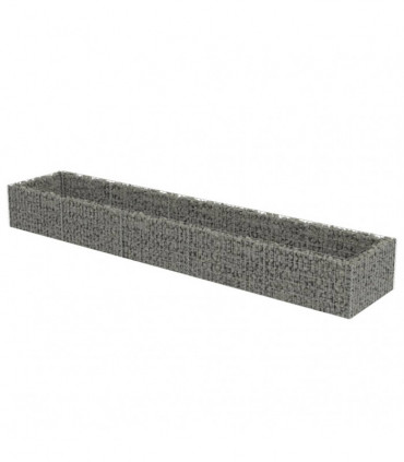 Gabion Raised Bed Galvanised Steel 450x90x50 cm
